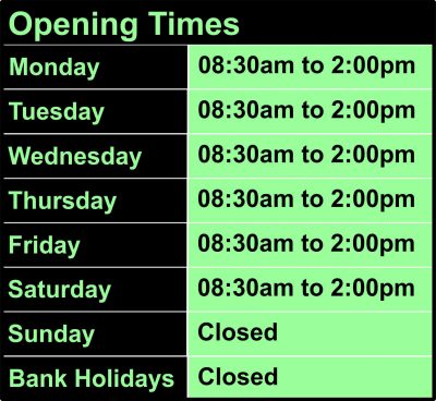 Opening Times 830-2